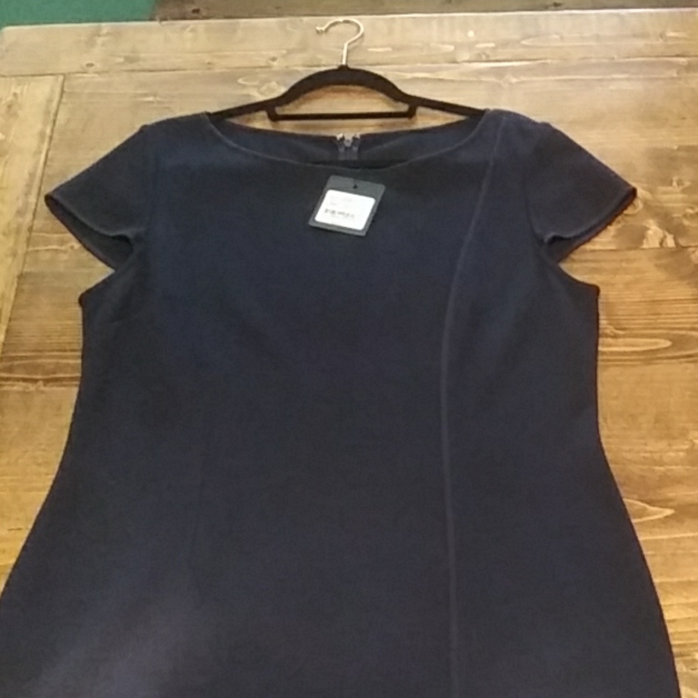 St. John Fitted Navy blue dress